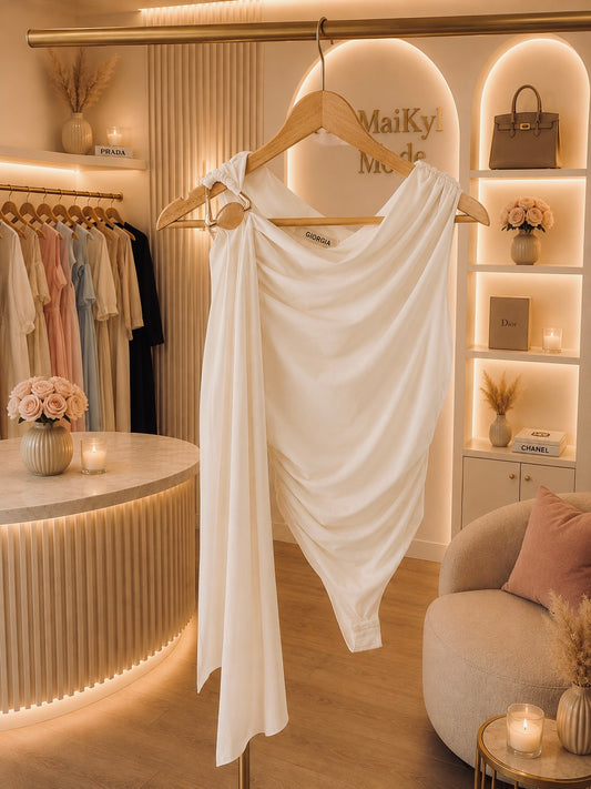Body drapé asymétrique 🌸